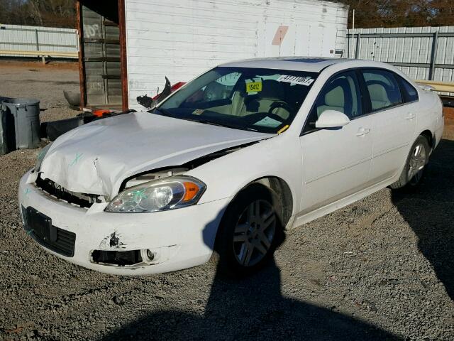 2G1WG5EK2B1259909 - 2011 CHEVROLET IMPALA LT WHITE photo 2