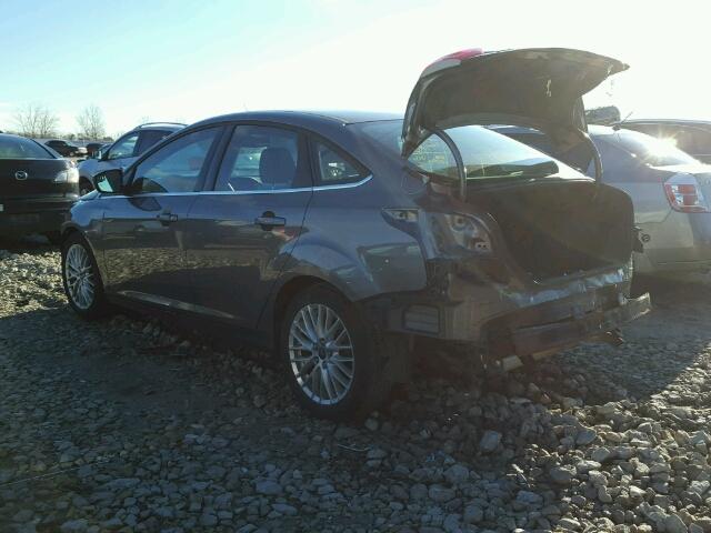 1FAHP3H23CL158654 - 2012 FORD FOCUS SEL GRAY photo 3