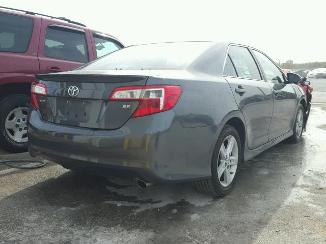 4T1BF1FK0CU505101 - 2012 TOYOTA CAMRY BASE GRAY photo 4