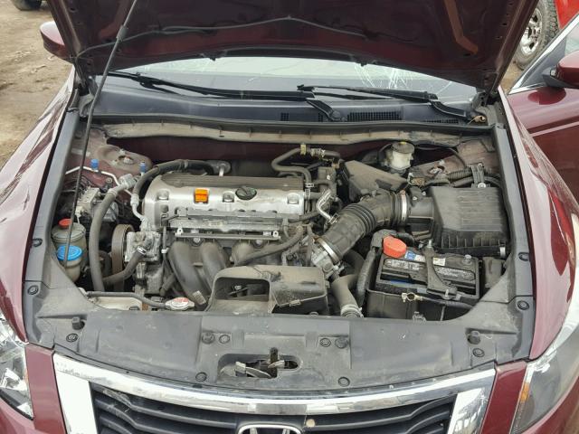 1HGCP26488A105861 - 2008 HONDA ACCORD LXP MAROON photo 7