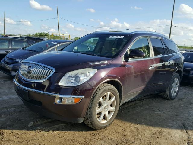 5GAEV23758J244603 - 2008 BUICK ENCLAVE CX MAROON photo 2