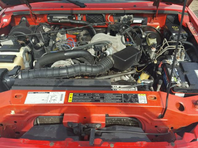 4F4YR16V31TM24510 - 2001 MAZDA B3000 CAB RED photo 7