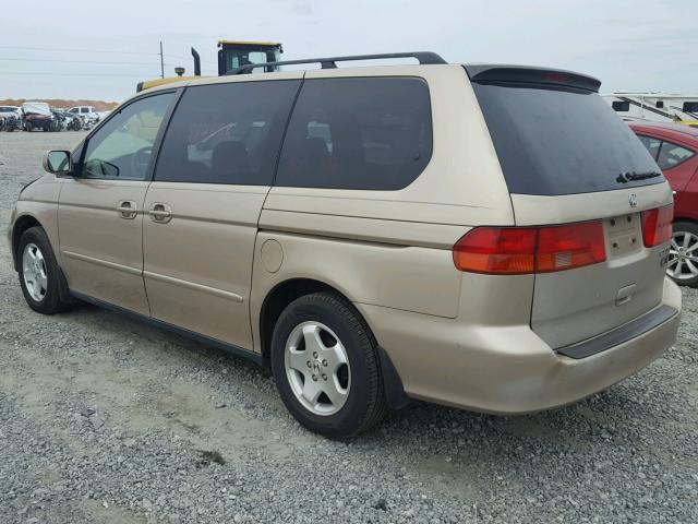 2HKRL1863YH581280 - 2000 HONDA ODYSSEY EX GOLD photo 3