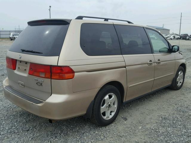 2HKRL1863YH581280 - 2000 HONDA ODYSSEY EX GOLD photo 4