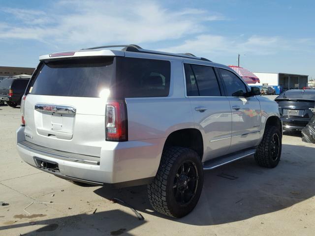 1GKS1CKJ5FR163202 - 2015 GMC YUKON DENA SILVER photo 4