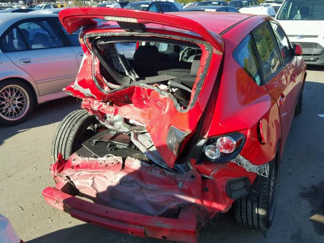 JM1BK34L871620866 - 2007 MAZDA SPEED 3 RED photo 9