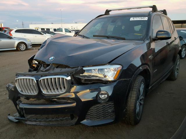 5UXWX7C50G0K36470 - 2016 BMW X3 XDRIVE3 BLACK photo 2