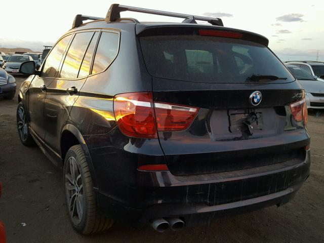 5UXWX7C50G0K36470 - 2016 BMW X3 XDRIVE3 BLACK photo 3