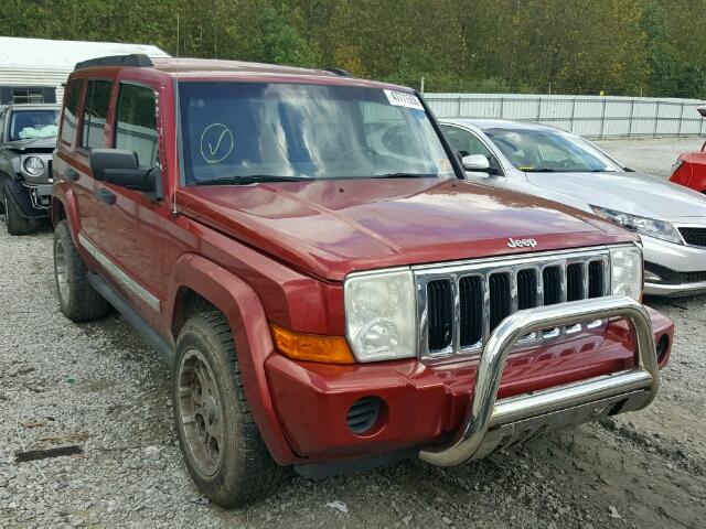 1J8HG48K56C225901 - 2006 JEEP COMMANDER Tünd qırmızı foto 1