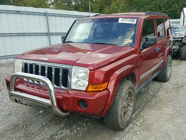 1J8HG48K56C225901 - 2006 JEEP COMMANDER Tünd qırmızı foto 2