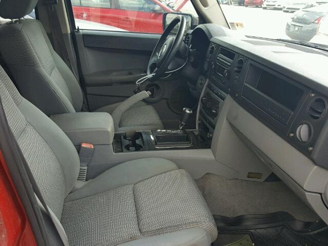 1J8HG48K56C225901 - 2006 JEEP COMMANDER Tünd qırmızı foto 5