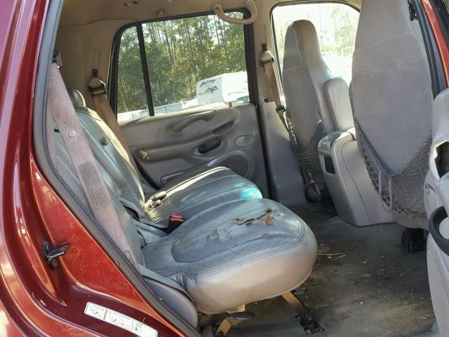 1FMEU17L6VLC31454 - 1997 FORD EXPEDITION RED photo 6