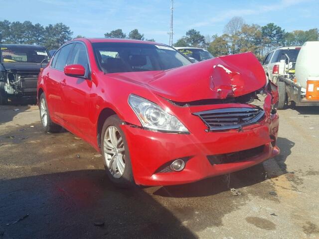 JN1CV6AR6DM352368 - 2013 INFINITI G37 RED photo 1