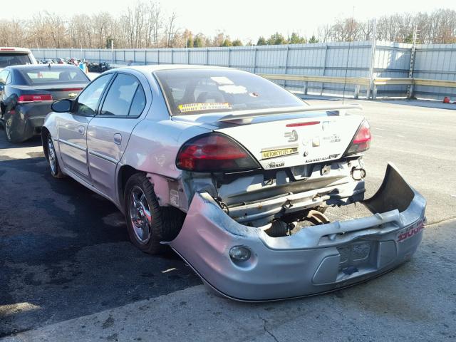 1G2NW52E34C162305 - 2004 PONTIAC GRAND AM G SILVER photo 3