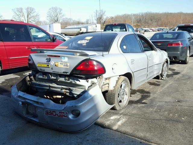 1G2NW52E34C162305 - 2004 PONTIAC GRAND AM G SILVER photo 4