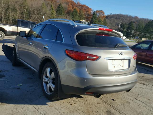 JNRAS18W99M157612 - 2009 INFINITI FX35 GRAY photo 3