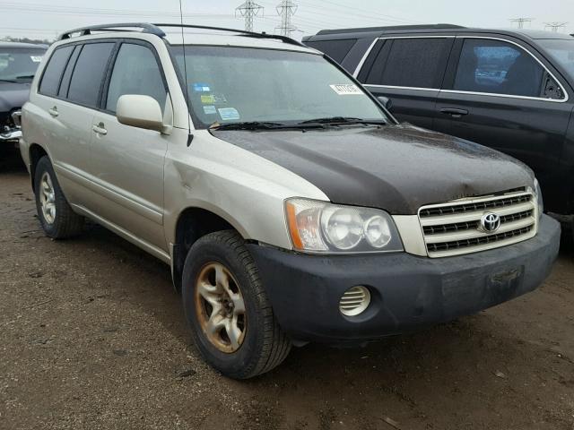 JTEGD21A910018452 - 2001 TOYOTA HIGHLANDER TAN photo 1