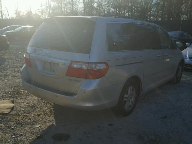 5FNRL38715B114468 - 2005 HONDA ODYSSEY EX SILVER photo 4