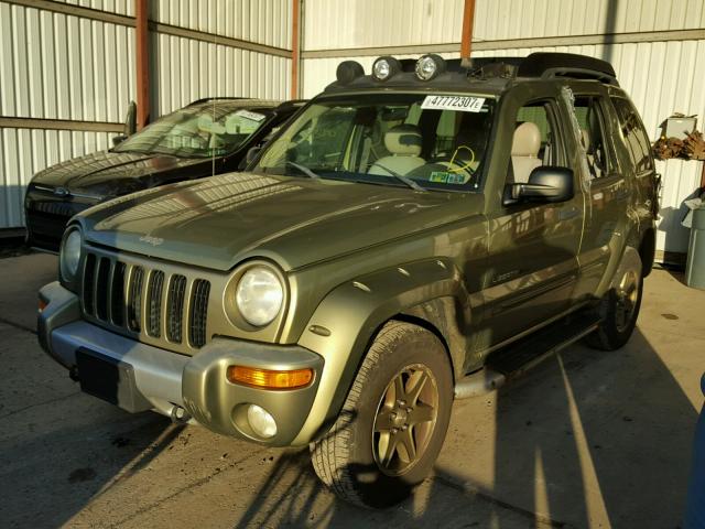 1J4GL38K33W506169 - 2003 JEEP LIBERTY RE GREEN photo 2
