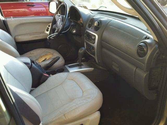 1J4GL38K33W506169 - 2003 JEEP LIBERTY RE GREEN photo 5