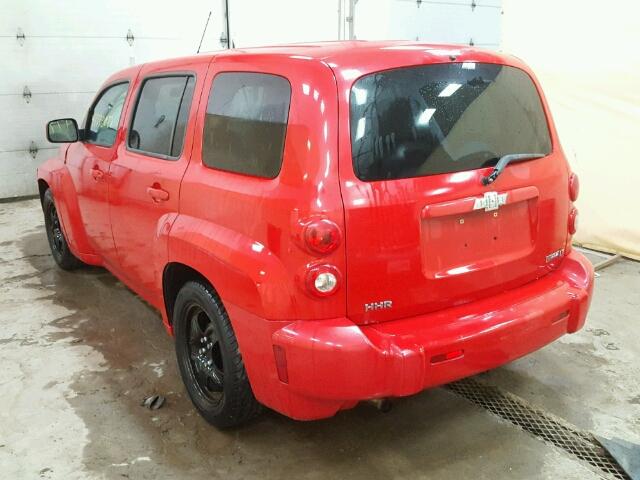 3GNCA23B79S553521 - 2009 CHEVROLET HHR LT RED photo 3