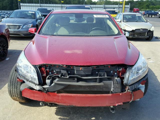 1G11D5RR3DF107725 - 2013 CHEVROLET MALIBU 1LT წითელი ფოტო 9