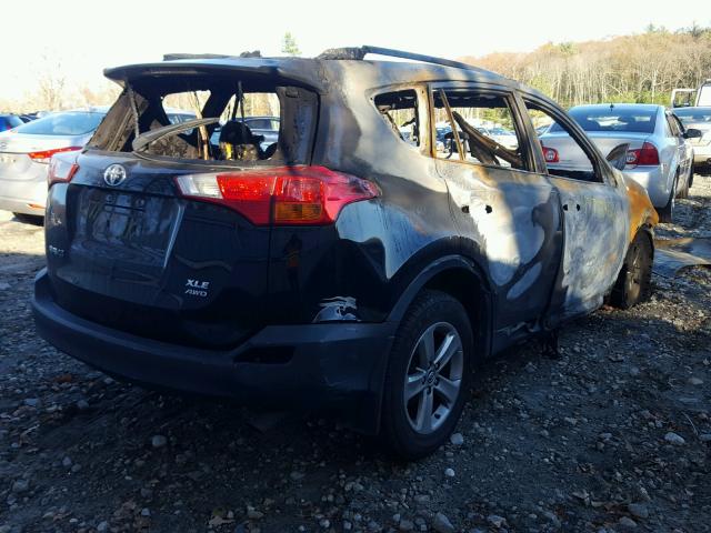 2T3RFREV1FW333214 - 2015 TOYOTA RAV4 XLE BLACK photo 4