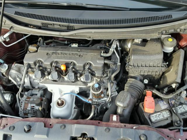 19XFB2F97DE084157 - 2013 HONDA CIVIC EXL Kasztanowy zdjęcie 7