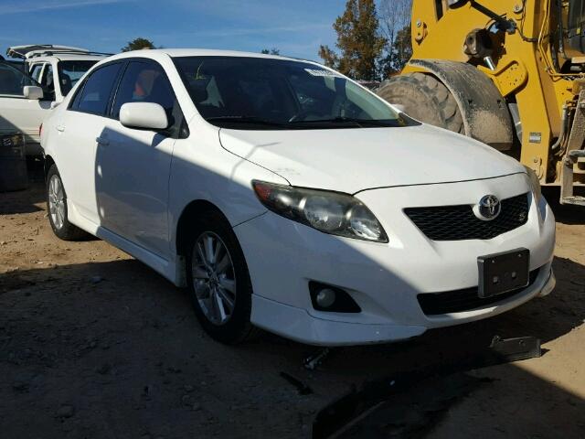 1NXBU4EE1AZ304825 - 2010 TOYOTA COROLLA BA WHITE photo 1