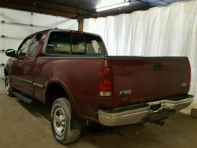 1FTDX1863VNA53426 - 1997 FORD F150 MAROON photo 3