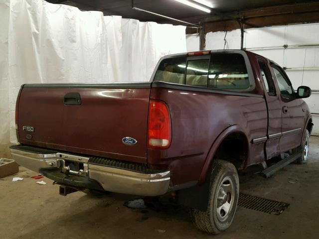 1FTDX1863VNA53426 - 1997 FORD F150 MAROON photo 4