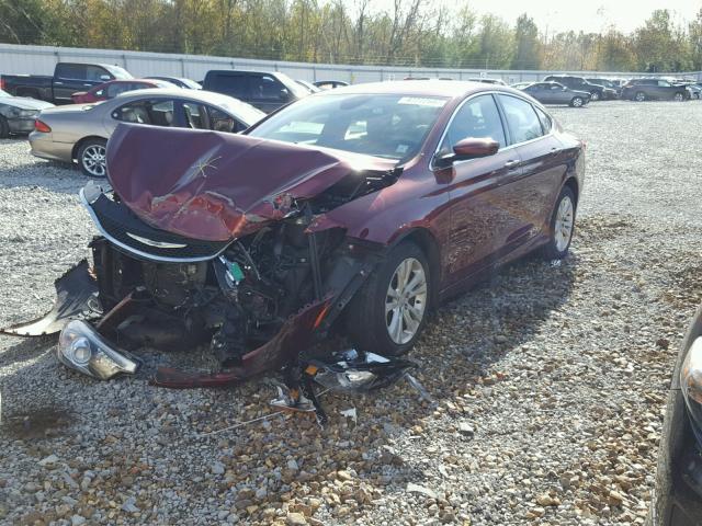 1C3CCCAB9FN560623 - 2015 CHRYSLER 200 LIMITE MAROON photo 2