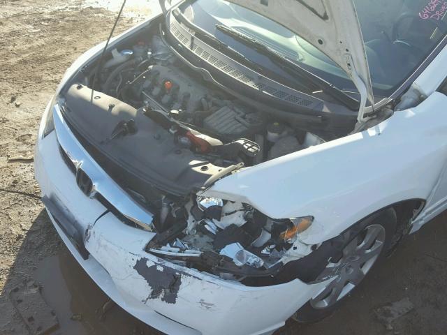 19XFA16569E018927 - 2009 HONDA CIVIC LX WHITE photo 9