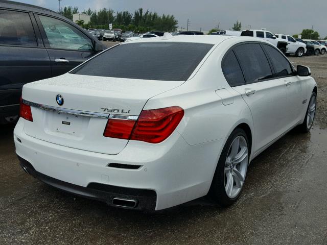 WBAKB8C5XCC963979 - 2012 BMW 750LI WHITE photo 4