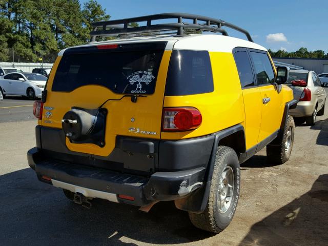 JTEBU11F38K047086 - 2008 TOYOTA FJ CRUISER YELLOW photo 4