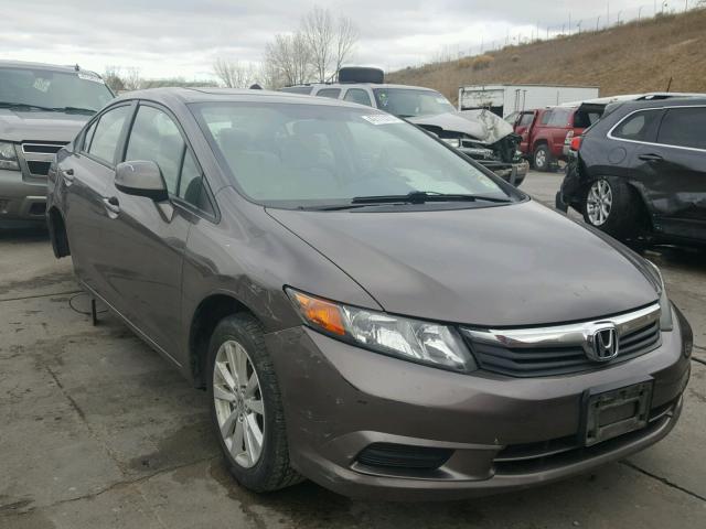 2HGFB2F88CH551582 - 2012 HONDA CIVIC EX BROWN photo 1