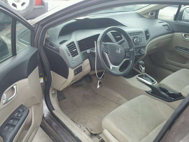 2HGFB2F88CH551582 - 2012 HONDA CIVIC EX 棕色 照片 9