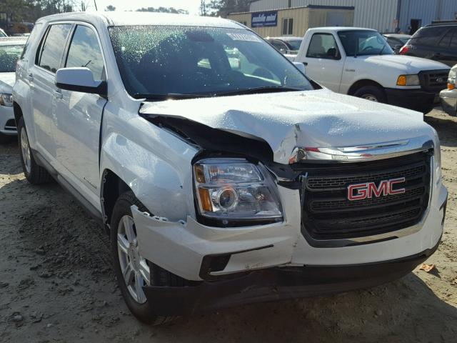 2GKALMEK3G6342898 - 2016 GMC TERRAIN SL WHITE photo 1