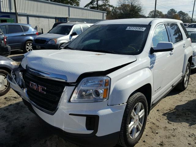 2GKALMEK3G6342898 - 2016 GMC TERRAIN SL WHITE photo 2