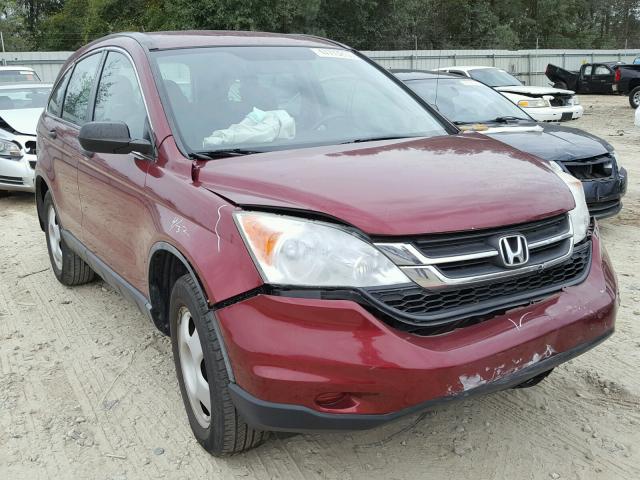 5J6RE3H33BL027486 - 2011 HONDA CR-V LX MAROON photo 1