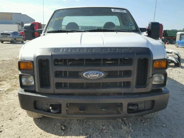 1FTNF20528EB47706 - 2008 FORD F250 SUPER WHITE photo 9