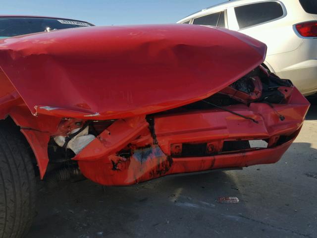 1ZVHT80N395142215 - 2009 FORD MUSTANG RED photo 9