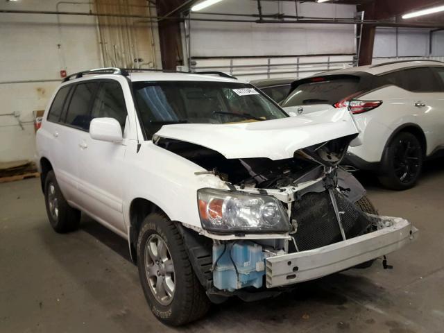 JTEEP21A260154329 - 2006 TOYOTA HIGHLANDER WHITE photo 1