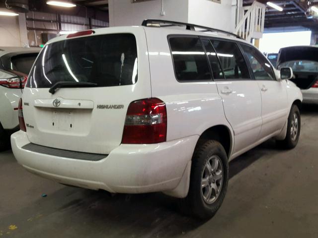 JTEEP21A260154329 - 2006 TOYOTA HIGHLANDER WHITE photo 4