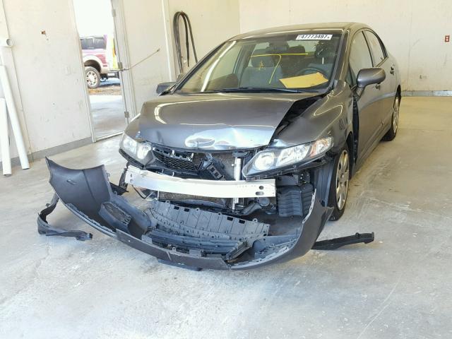 2HGFA1F53AH571531 - 2010 HONDA CIVIC LX CHARCOAL photo 2