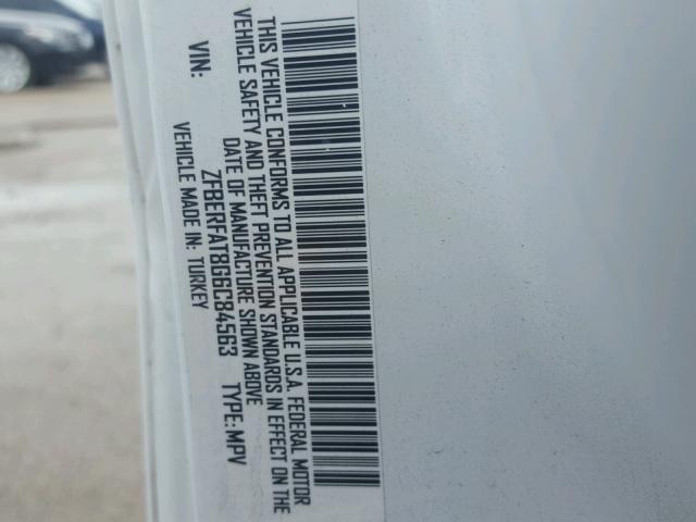 ZFBERFAT8G6C84563 - 2016 RAM PROMASTER 白色 照片 10