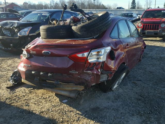 1FADP3F25EL157736 - 2014 FORD FOCUS SE RED photo 4