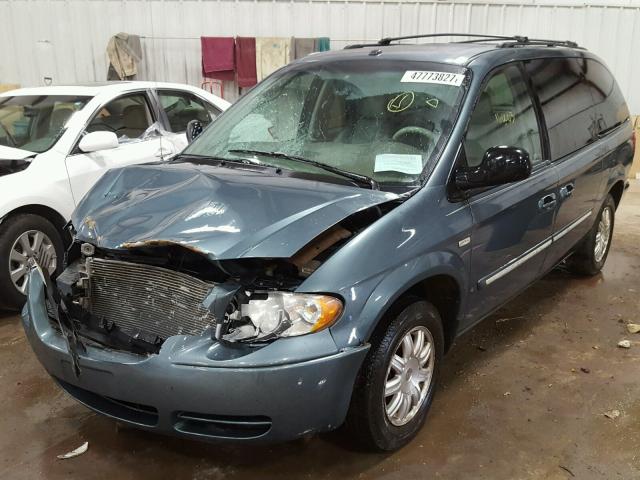 2A4GP54L96R690237 - 2006 CHRYSLER TOWN & COU TEAL photo 2