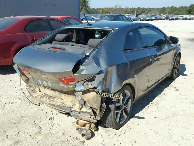 KNAFW6A30A5176732 - 2010 KIA FORTE SX GRAY photo 4