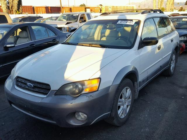 4S4BP61C957369949 - 2005 SUBARU LEGACY OUT WHITE photo 2